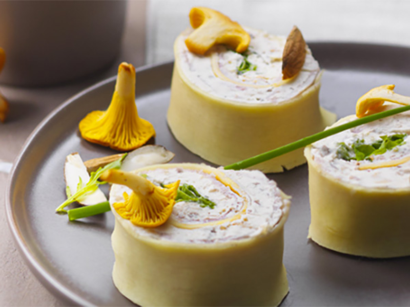 Cannelloni au fromage frais et champignons