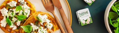 Gaufres butternut au fromage ail et fines herbes