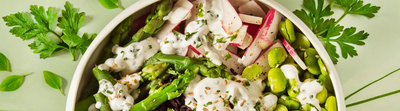 Salade bowl au tartare végétarien