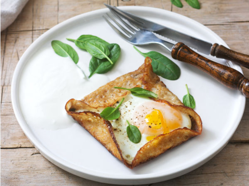 Galette au chorizo, poivrons et raclette