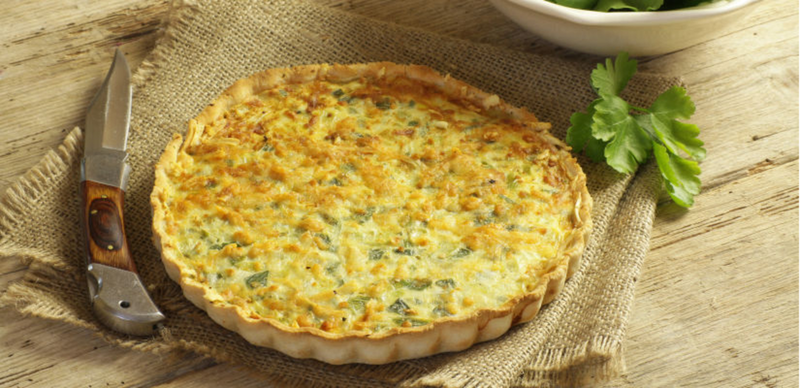 Quiche chèvre poireau