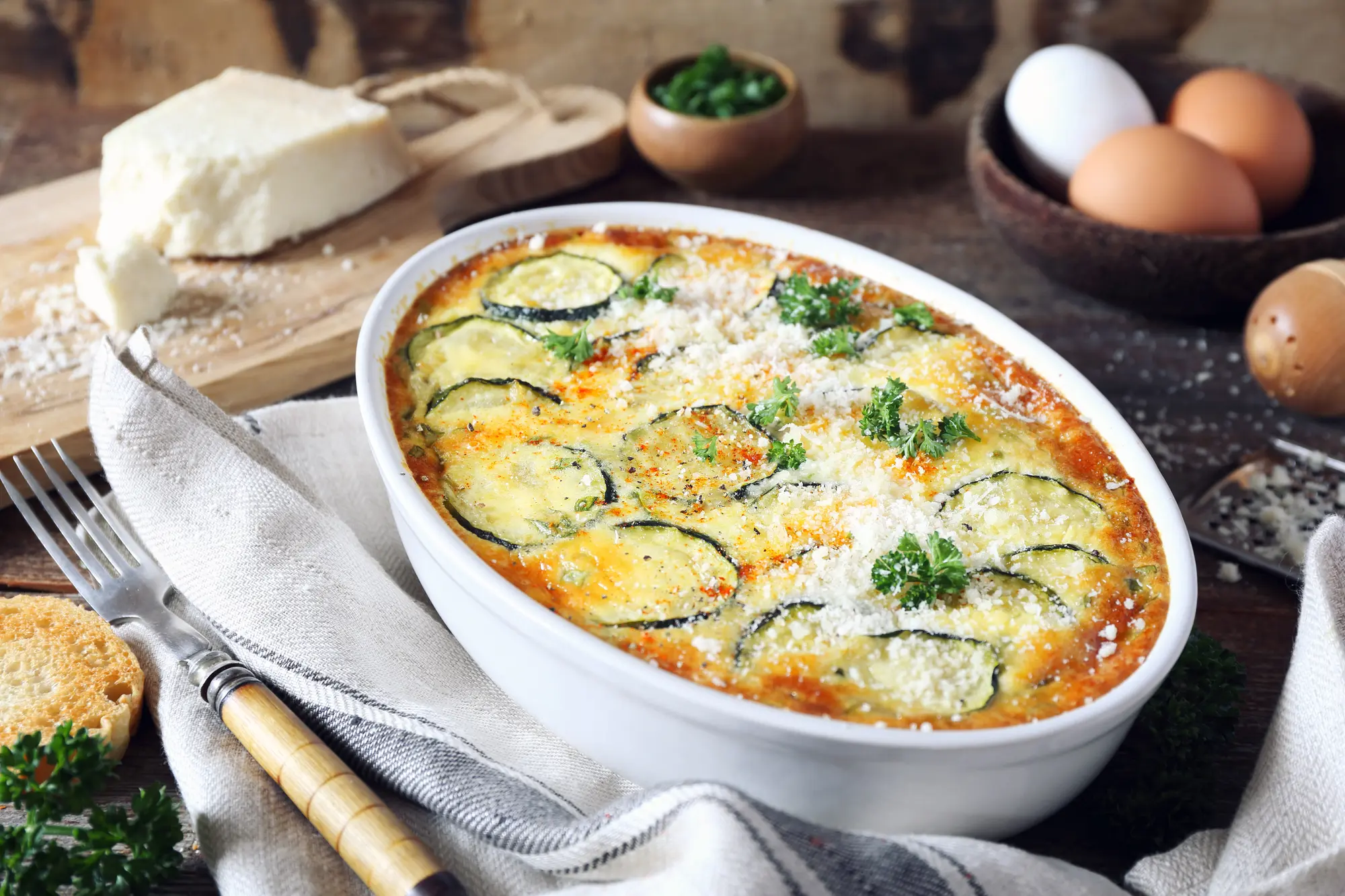 Flan courgette et feta