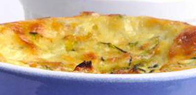 Flan de courgettes au chèvre