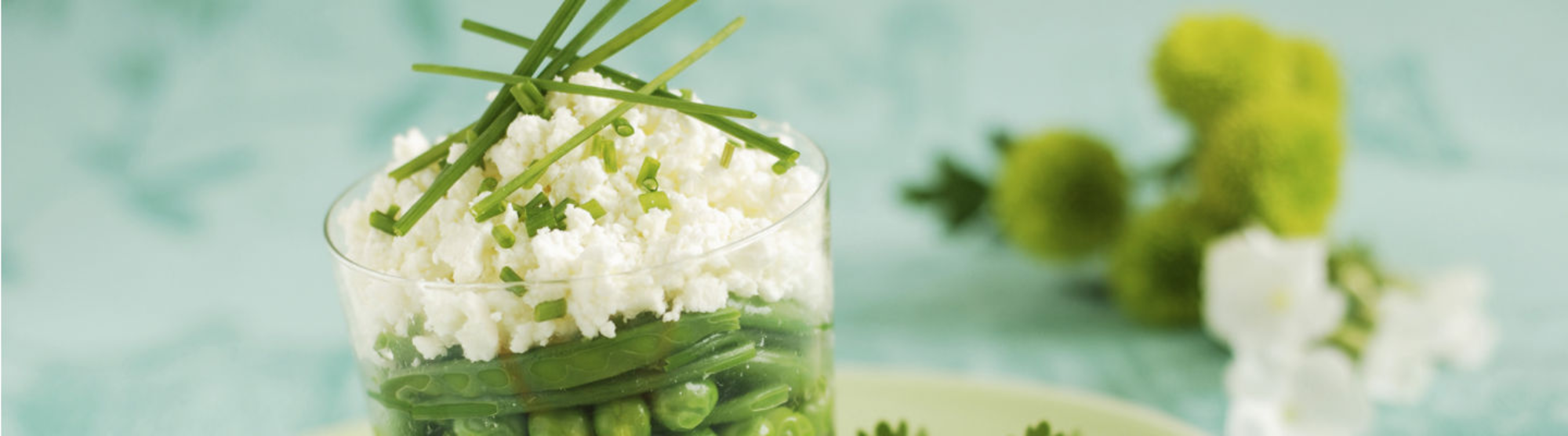 Gelée aux légumes et fromage de chèvre frais