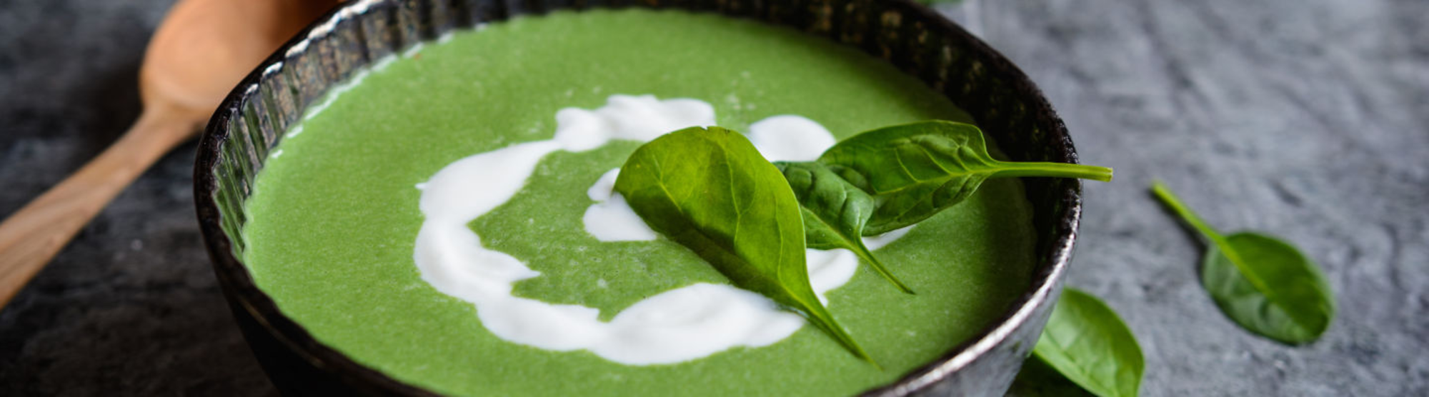 Velouté d'épinards au fromage