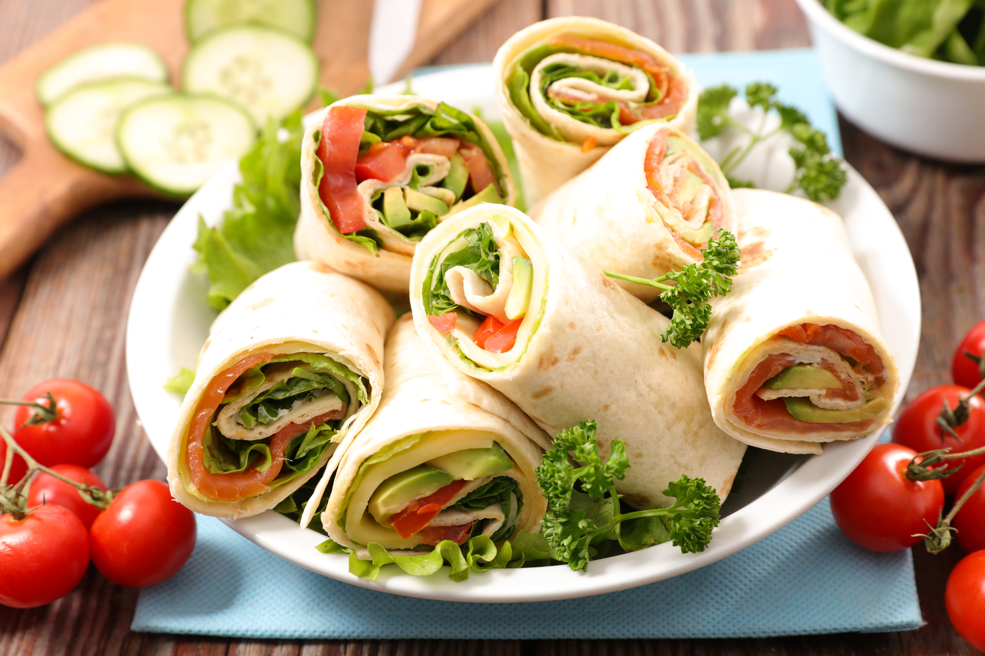 Wrap saumon avocat