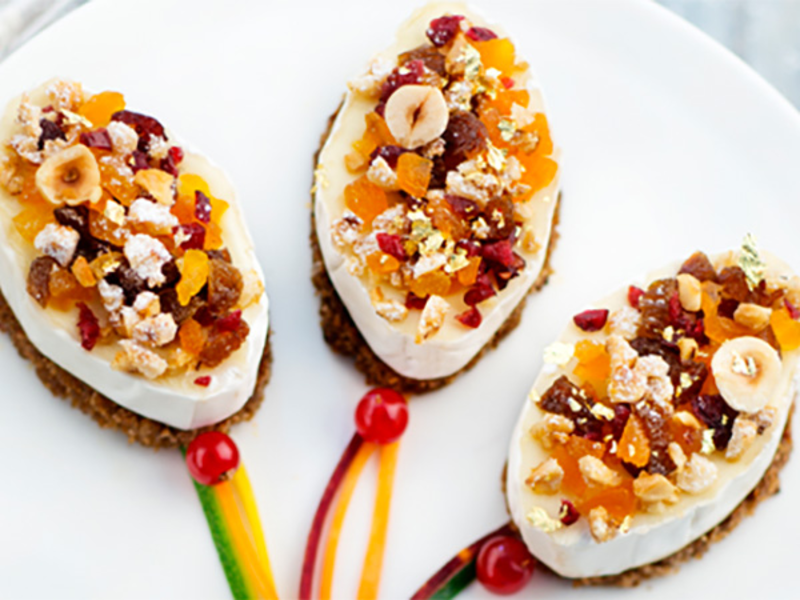 Bouchées aux fruits secs et fromage façon "petits ballons"