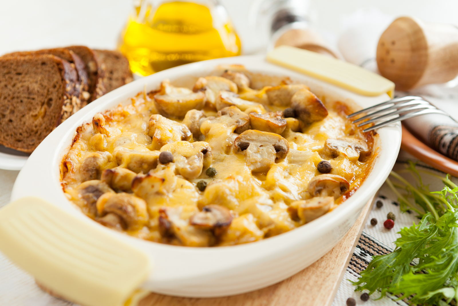 Tartiflette végétarienne aux champignons