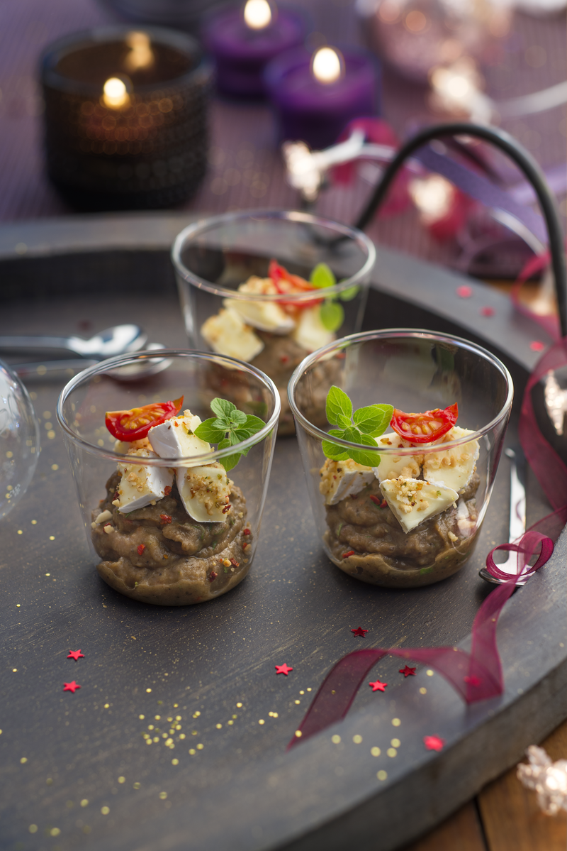 Caviar d'aubergine au fromage