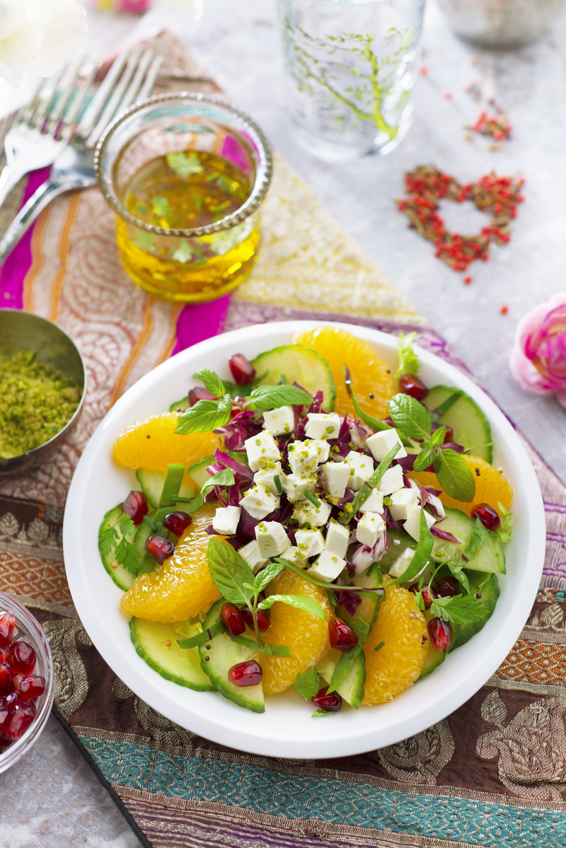 Salade orientale au fromage frais