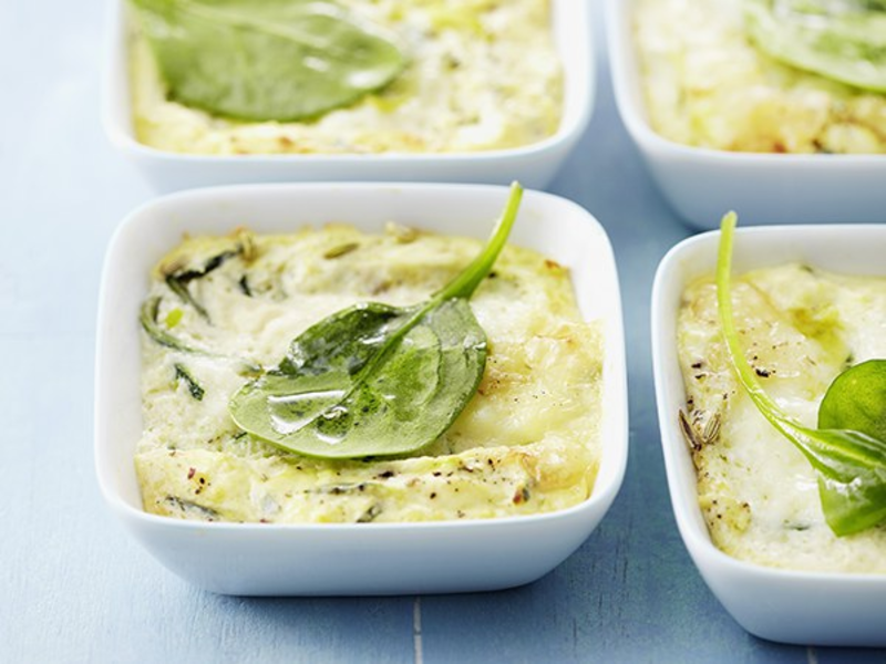 Gratin de courgettes au fromage frais