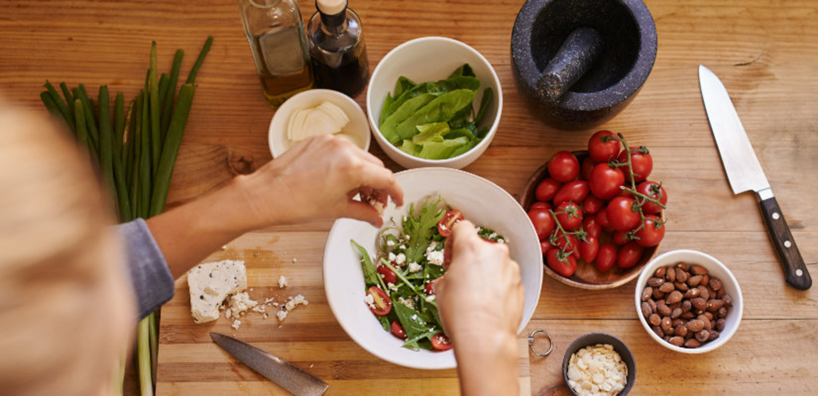 Préparation d'un repas flexitarien