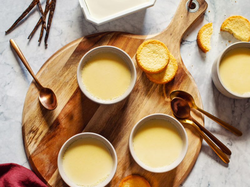 Crème vanille au fromage frais