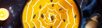 Velouté de carottes et lentilles corail au fromage frais