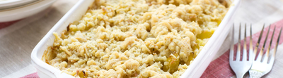 Crumble épinards et fromage frais