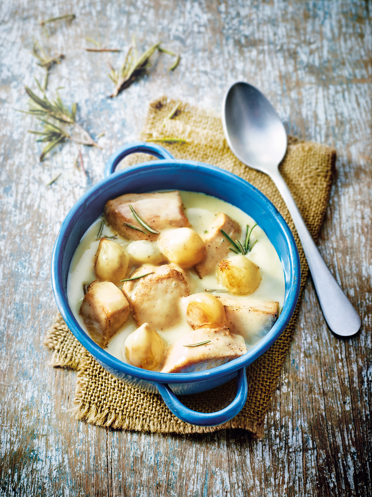 Blanquette de poulet à la Sauce de Saint Agur