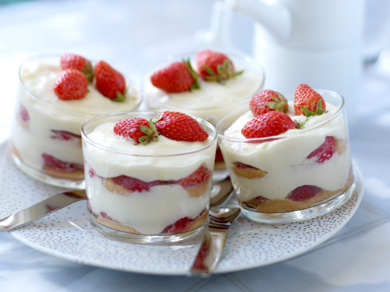 Verrine fraise mascarpone