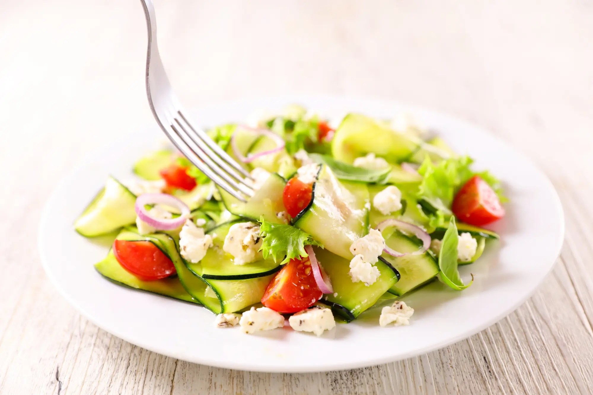 Salade de courgette et feta