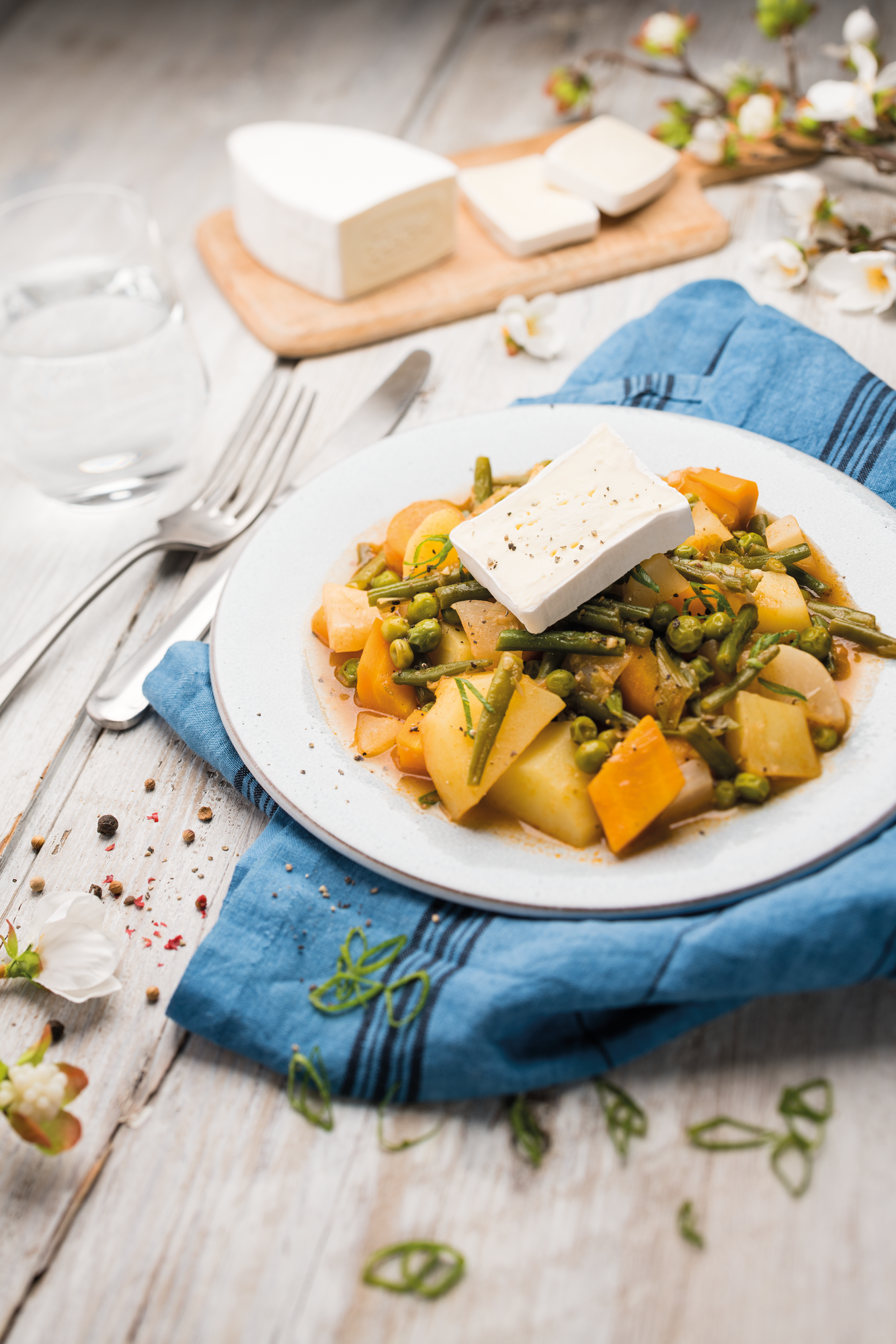 Navarin végétarien aux légumes primeurs et Caprice