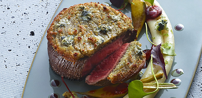 Tournedos et son croustillant de fromage bleu