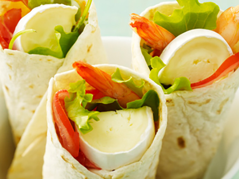 Wrap aux crevettes