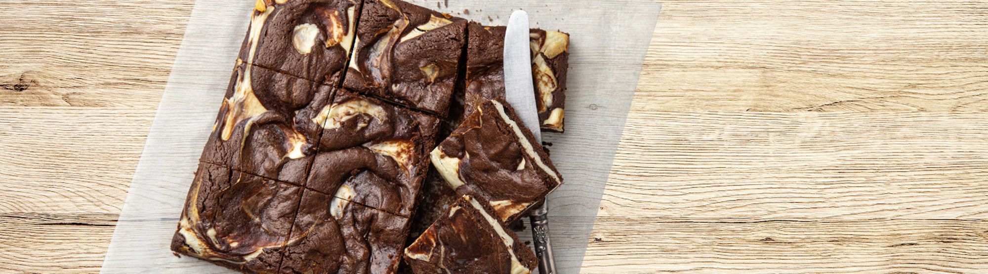 Brownie au chocolat noir et fromage frais