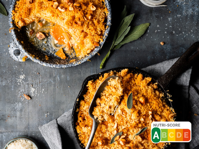 Crumble courge butternut et parmesan