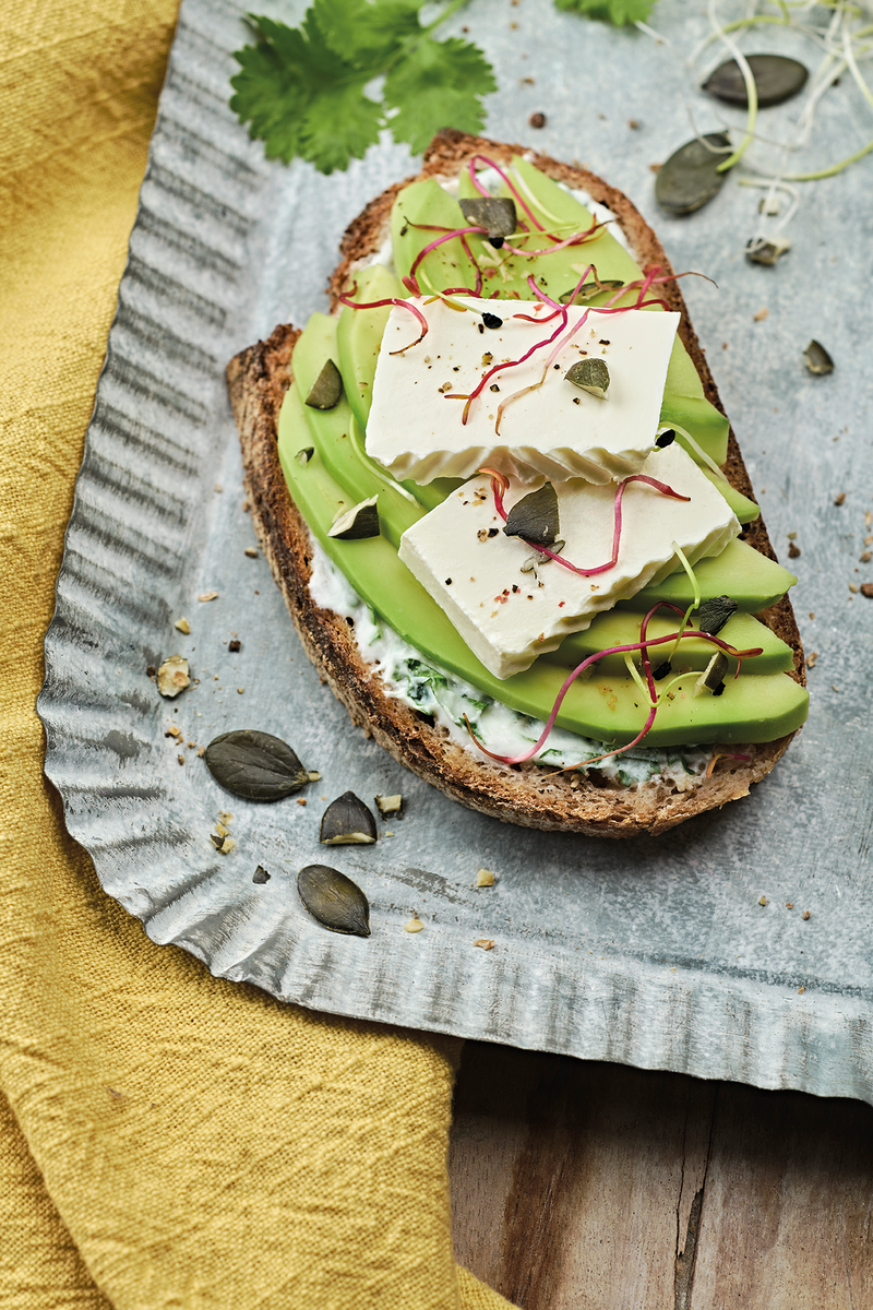 Avocado toast au fromage