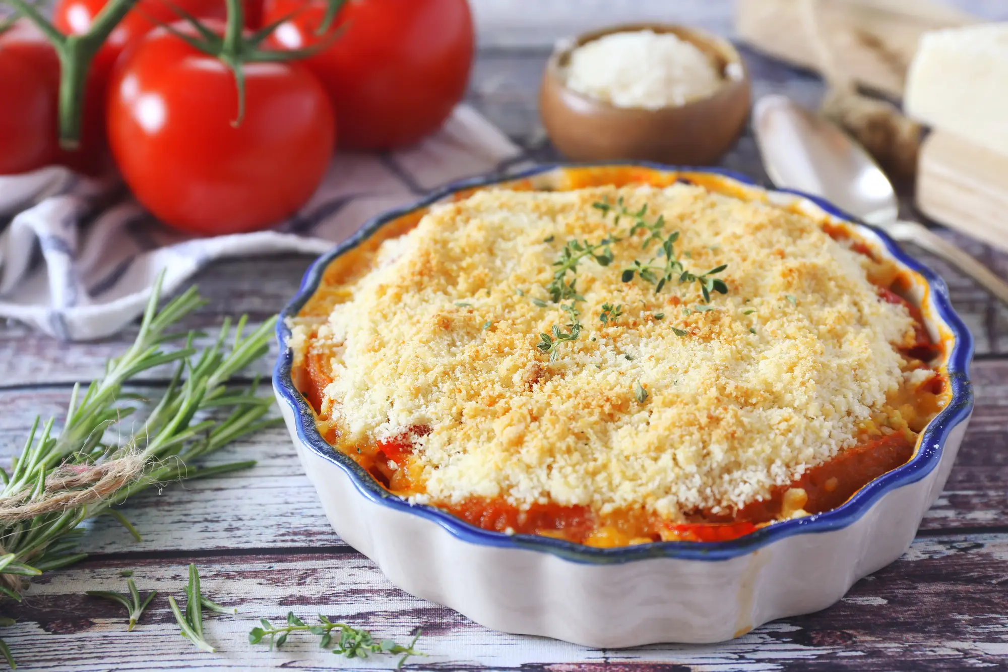 Crumble tomate parmesan