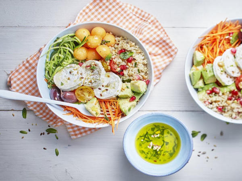 Buddha bowl au fromage de chèvre