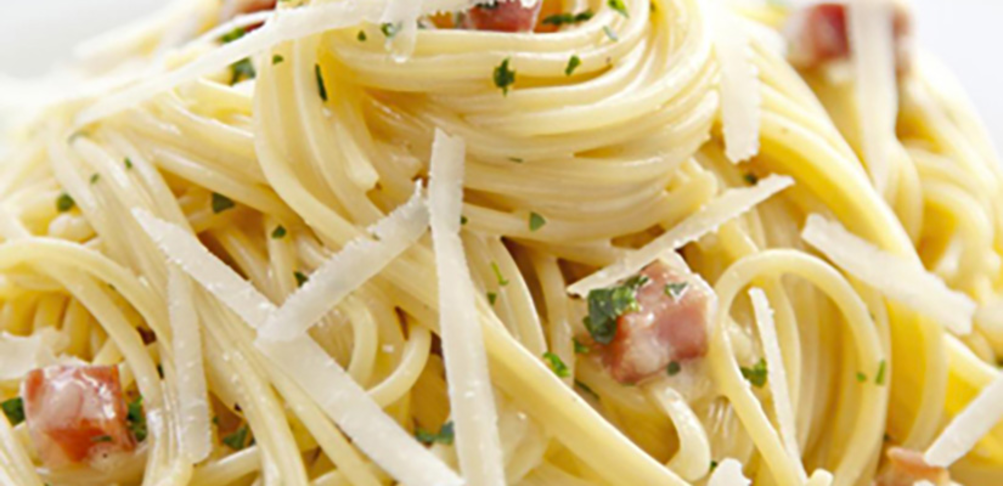 Pâtes carbonara au parmesan Recette au fromage