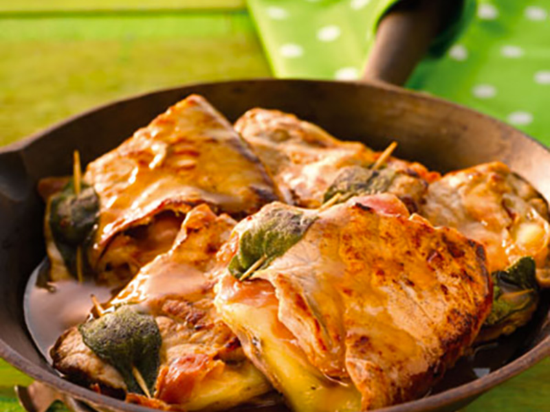 Escalopes de veau italiennes au fromage à raclette