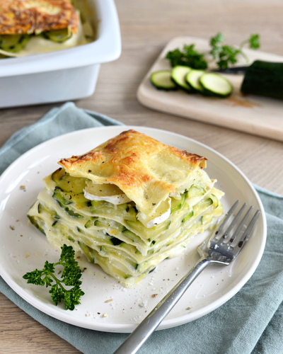 Lasagnes aux courgettes et fromage de chèvre