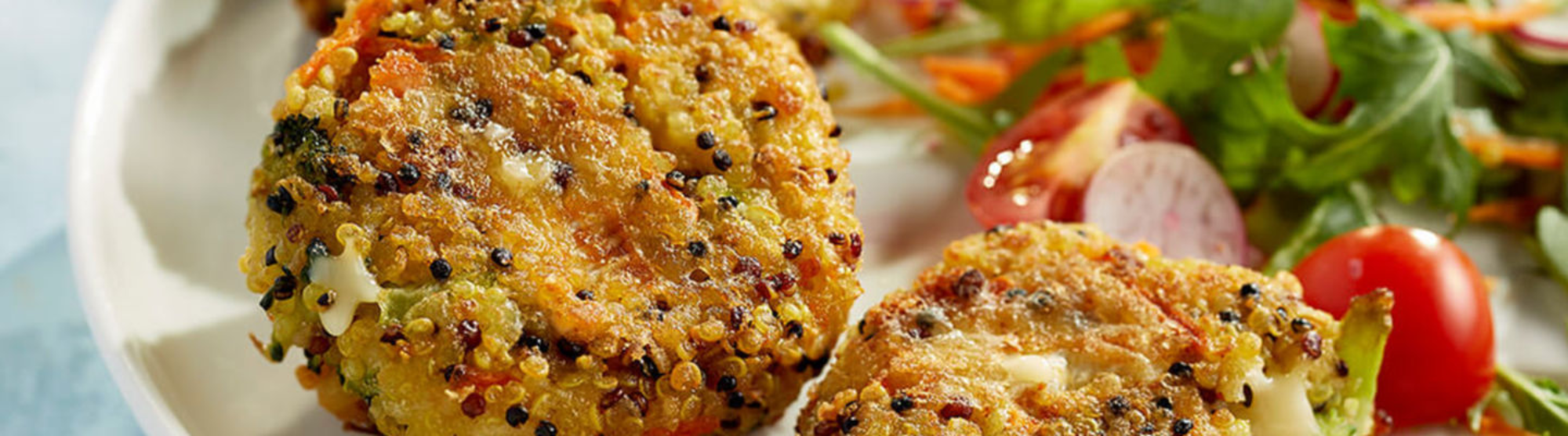 Croquettes de quinoa aux légumes et camembert