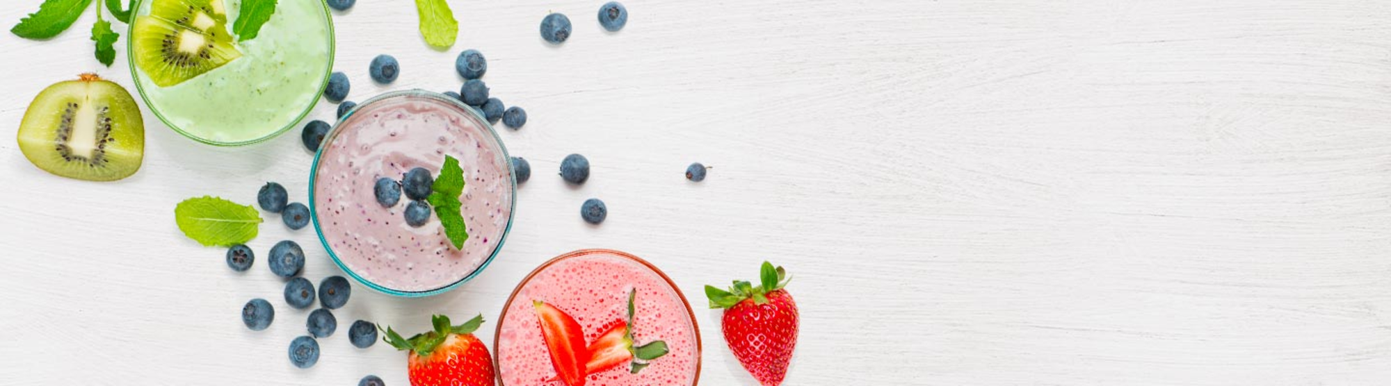 Smoothie aux fruits et fromage frais