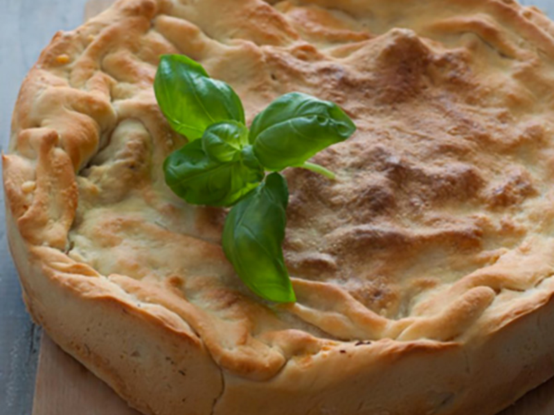 Tarte aux pommes de terre et au camembert