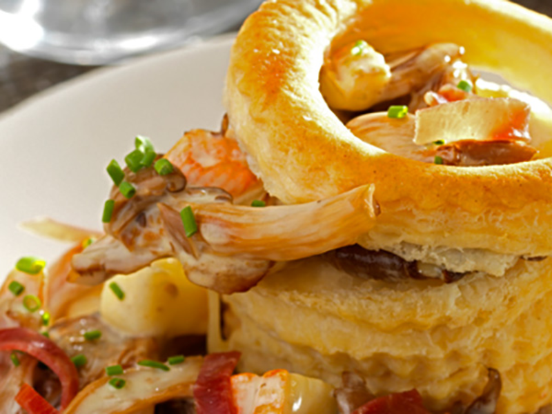 Bouchées à la reine forestières au fromage