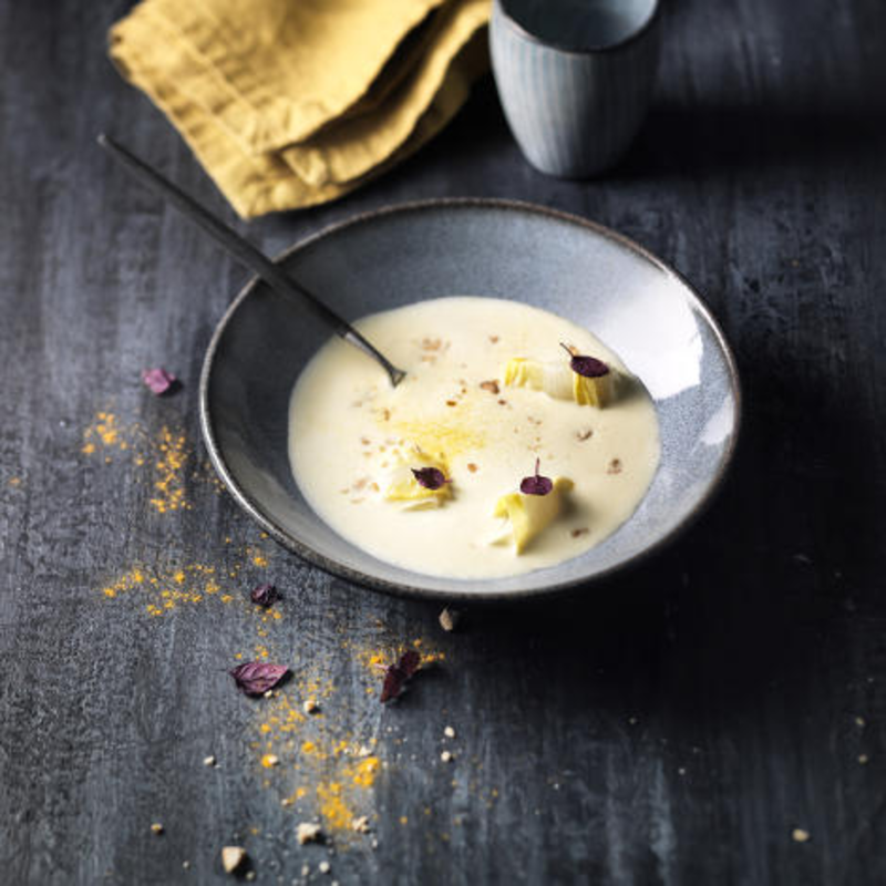 Velouté d'endives au fromage frais