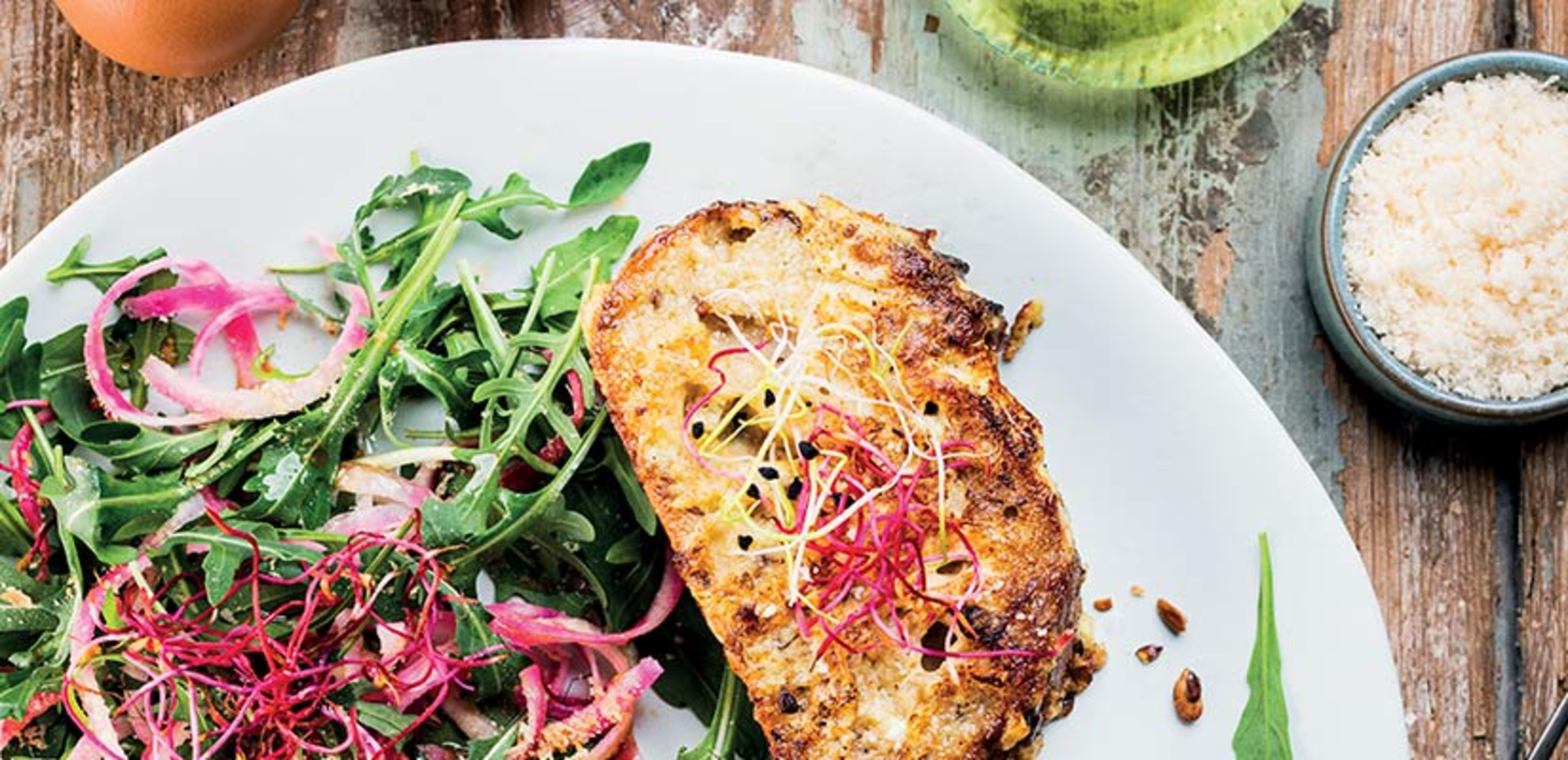 Pain perdu au parmesan