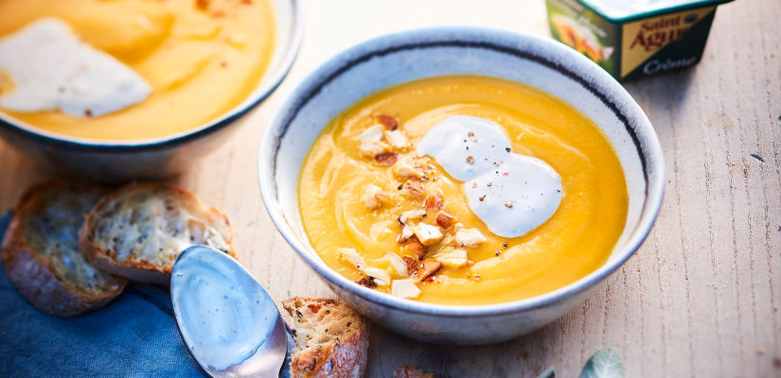 Velouté de légumes à la crème de Saint Agur