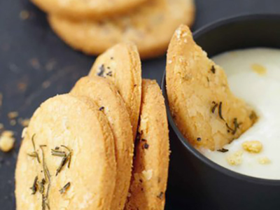 Sablés au parmesan et romarin