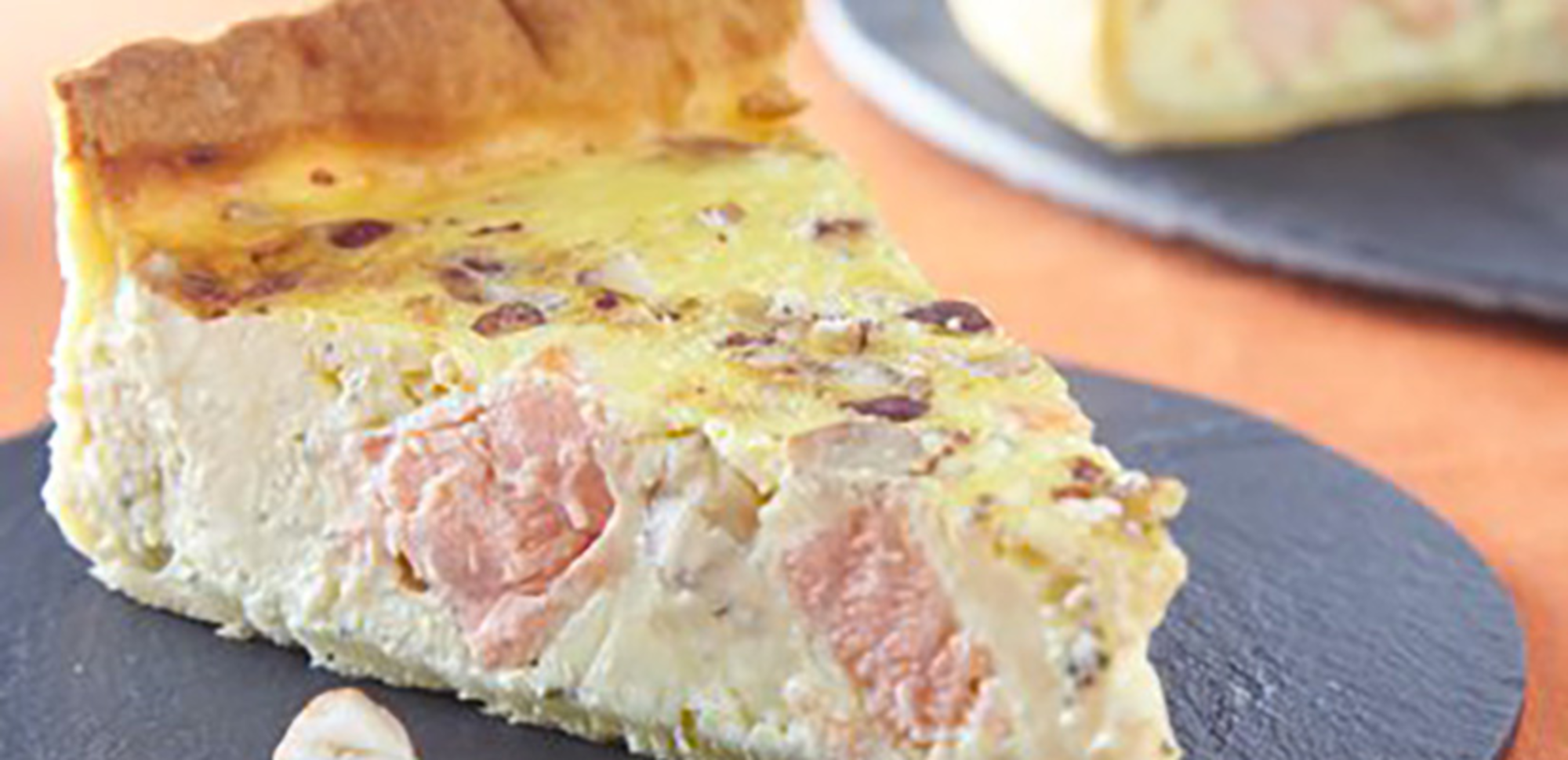 Quiche au saumon et fromage frais