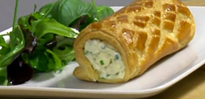 Rouleaux feuilletés au bleu