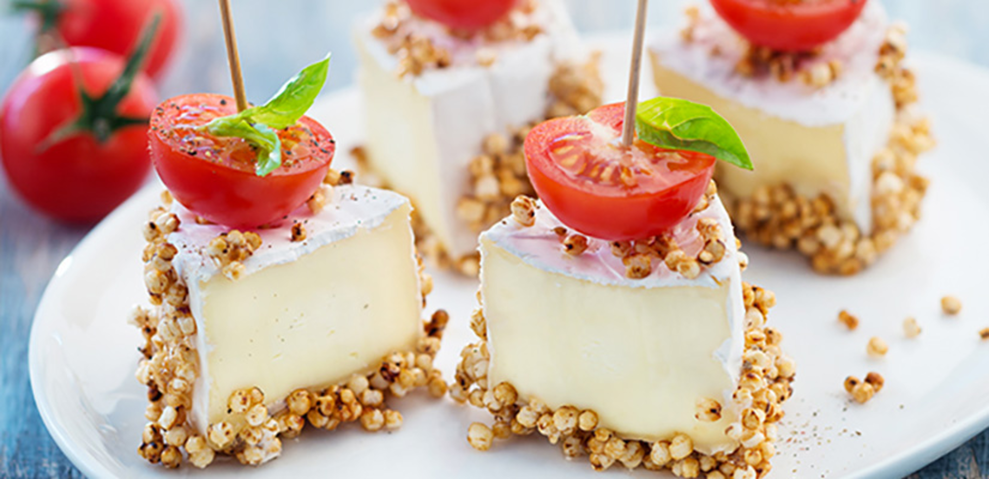 Mini fromage au quinoa soufflé caramélisé