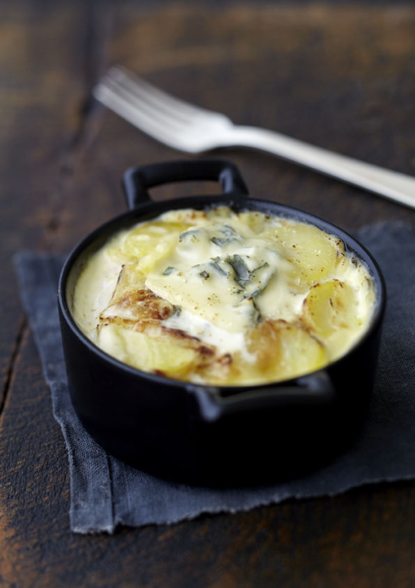 Gratin de pommes de terre au bleu