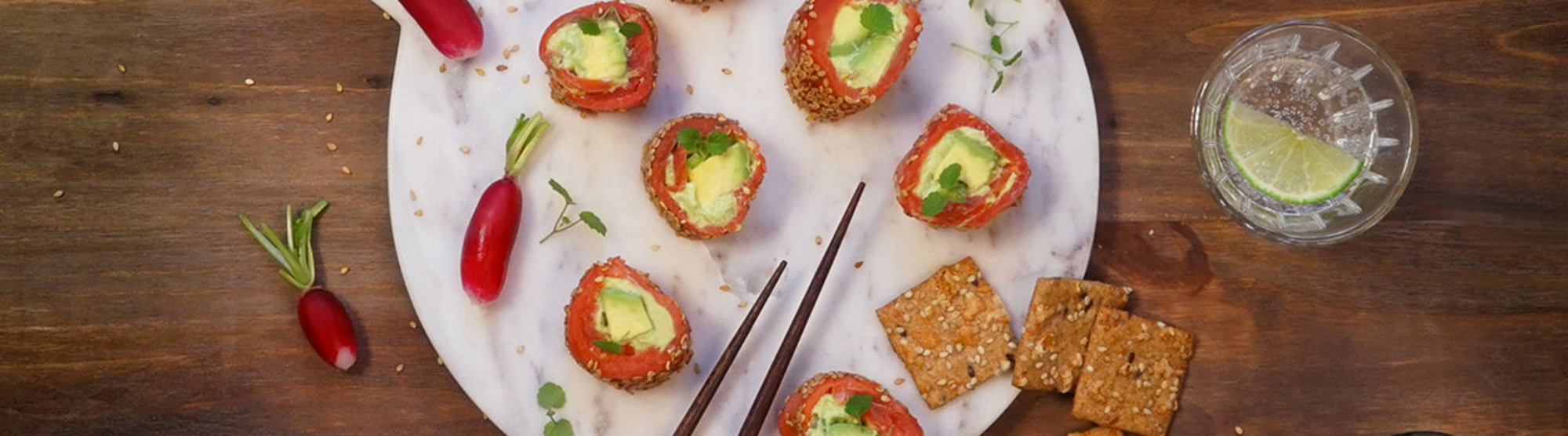 Makis avocat saumon et fromage frais