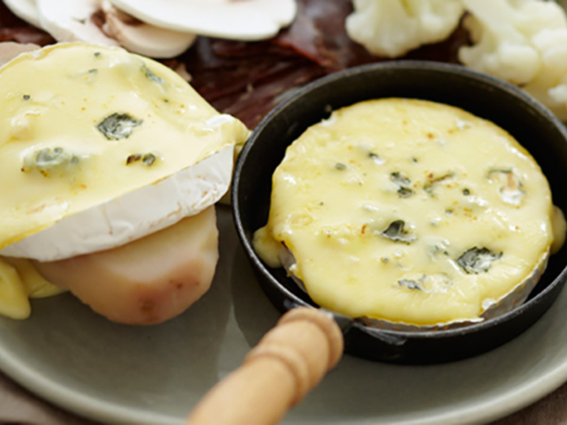 Raclette au bleu