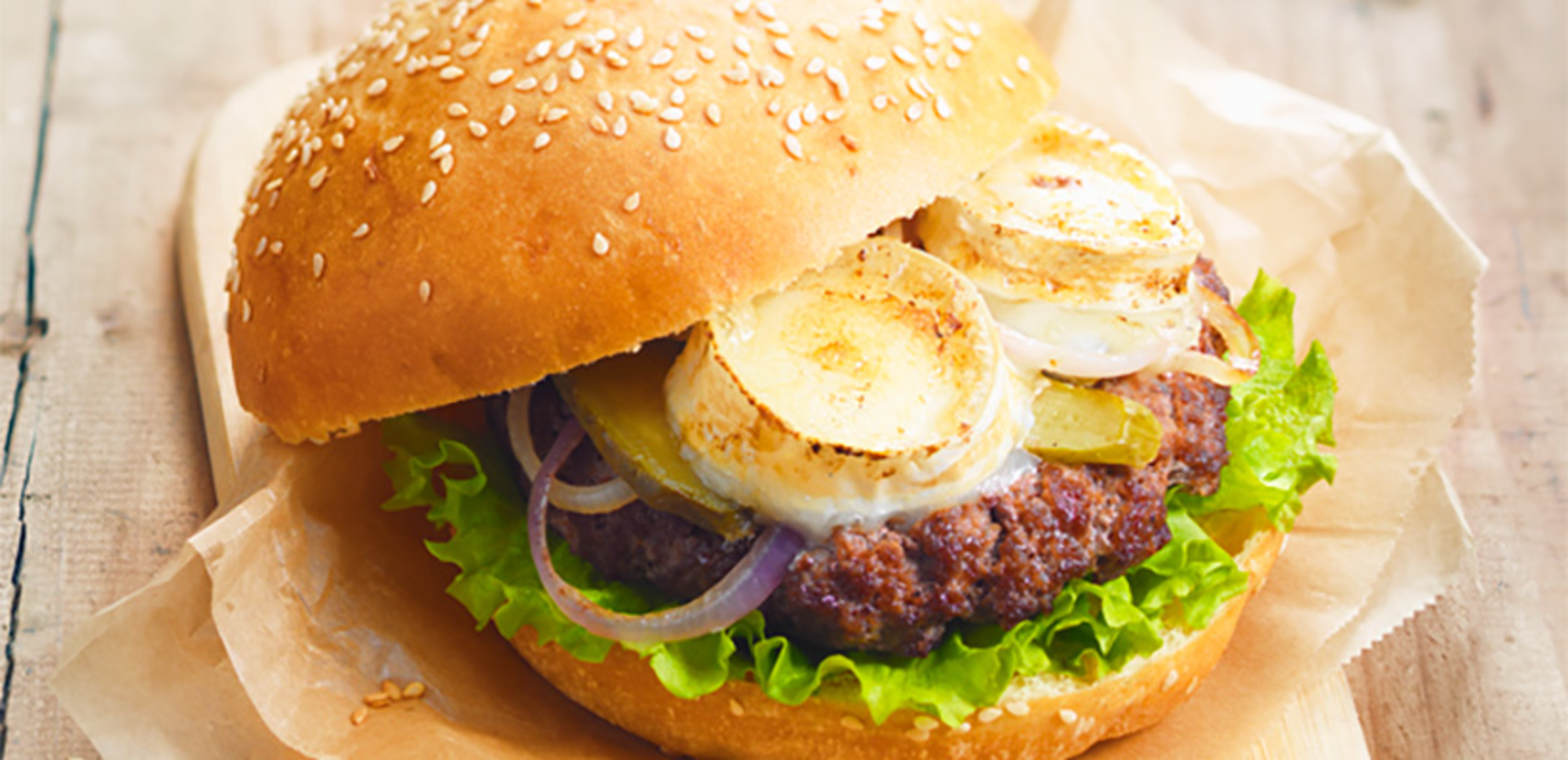 Burger au fromage de chèvre