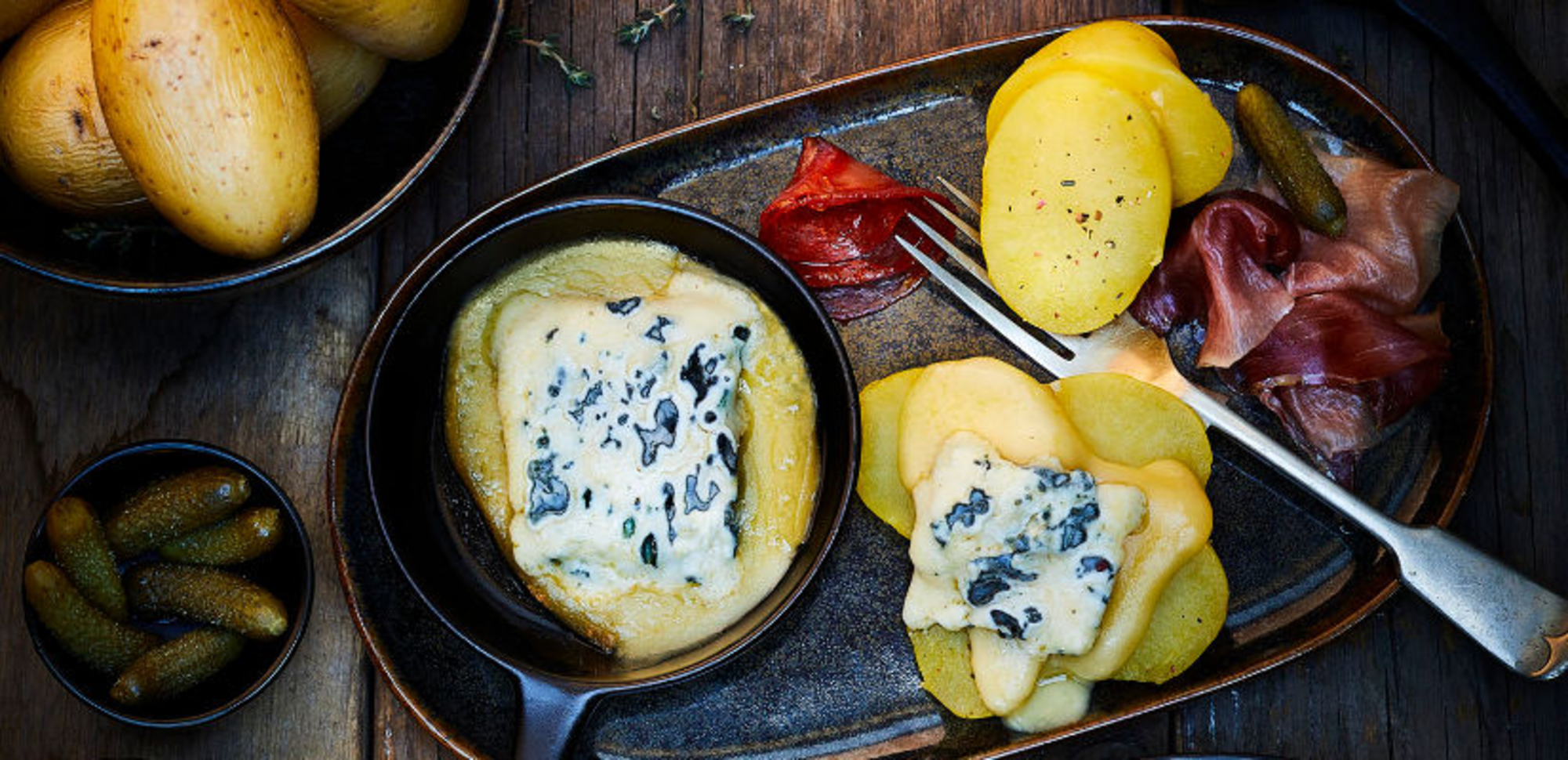 Raclette au Saint Agur