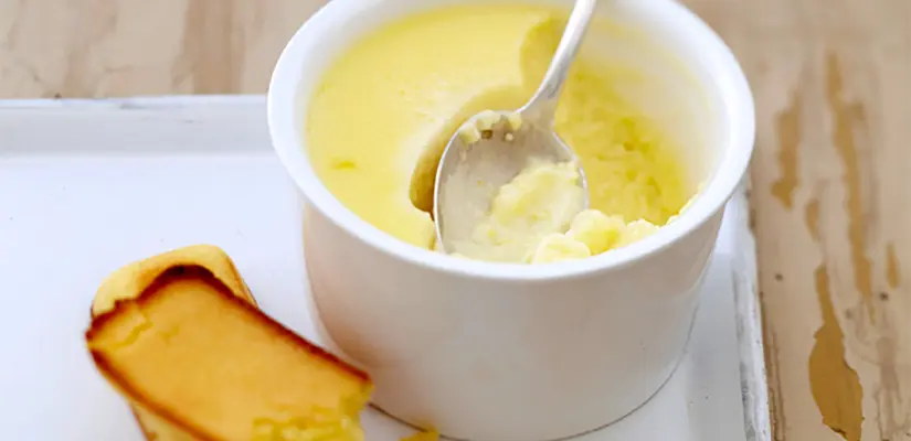 Petits pots de crème au citron au fromage frais